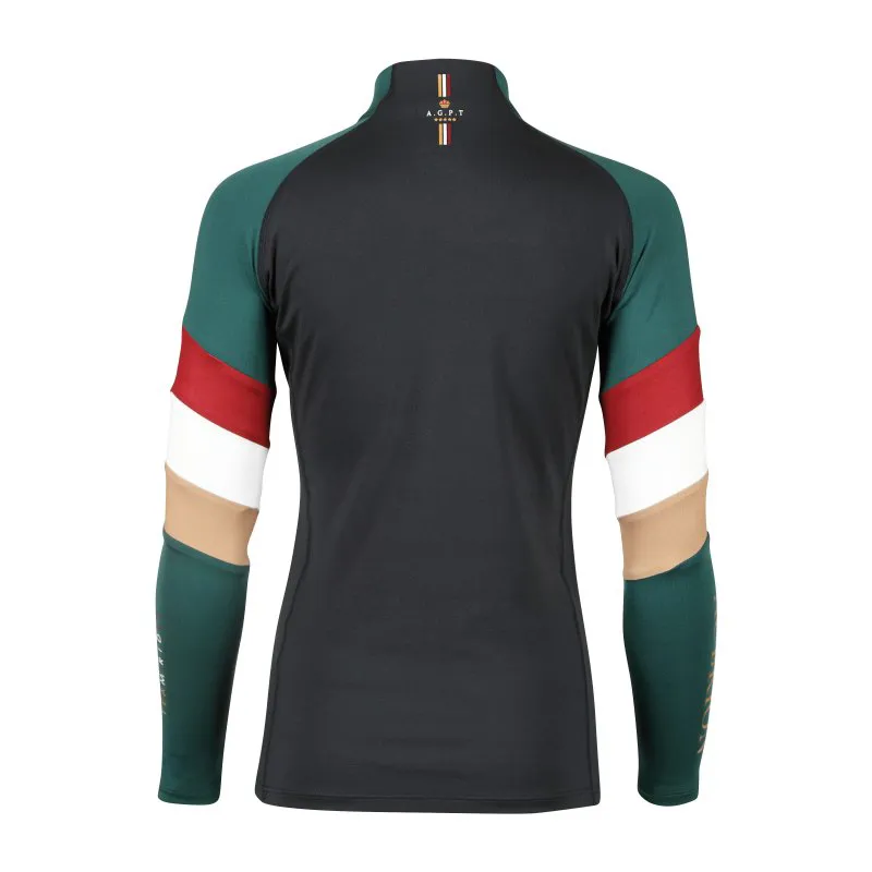 Aubrion Team Long Sleeve Base Layer - Young Rider in Black-1
